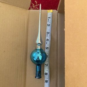 Mercury Glass VINTAGE BLUE TREE TOPPER